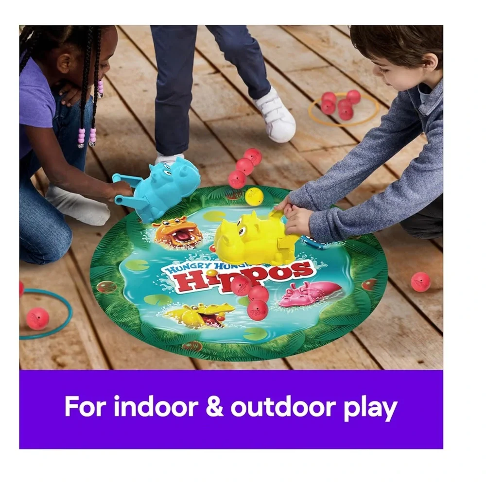 Hungry Hungry Hippos Giant Edition Family Game Kids Indoor‎ Outdoor Play | NIB